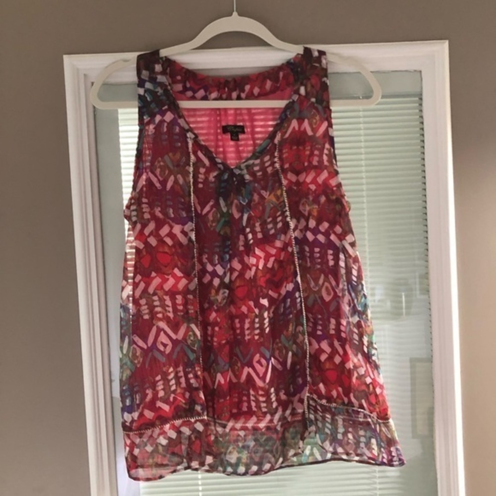 Cupid Sleeveless Lined Blouse Size S
